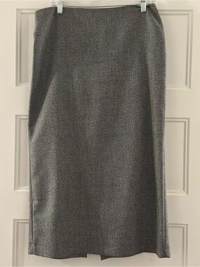 Zara Gray Tweed Pencil Skirt